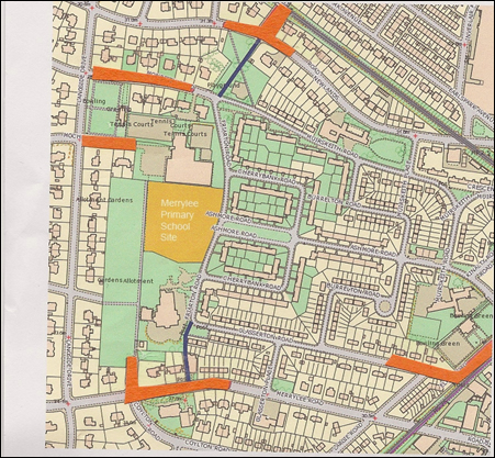 Merrylee area map